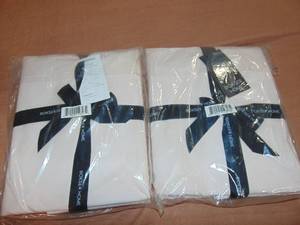 lot 77 image: 2 Pack Blush 100% Cotton Fitted Sheet Full