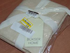 lot 93 image: Sham 100% French Linen Flanged Euro Sham 26 x 26  BOKSER HOME