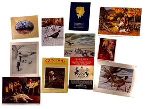 lot 116 image: Collection of Vintage Hunting and Outdoors Prints, Calendars, and Booklets