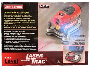 lot 139 image: Craftsman 4-in-1 Laser Level with Laser Trac Model 948247