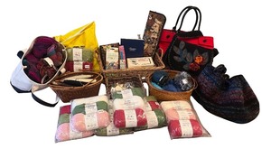 lot 71 image: Large Crafting and Knitting Supplies Lot with Yarn, Bags, and Accessories