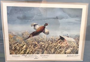 lot 10 image: Framed Les Kouba Artists Proof Signed Print Back of the Barn