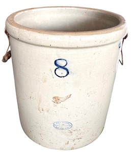 lot 13 image: Red Wing 8 Gallon Stoneware Crock with Handles