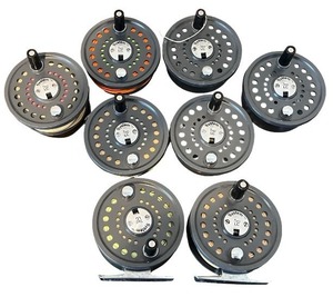 lot 193 image: Lot of 8 Pflueger Medalist Fly Fishing Reels Assorted Models
