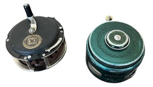 lot 194 image: Pair of Vintage Fly Fishing Reels - Martin and Shakespeare Silent Tru-Art
