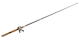 lot 217 image: Berkley Lightning Rod with Abu Garcia Reel