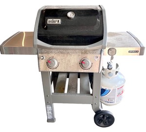 lot 245 image: Weber Spirit II 2-Burner Propane Gas Grill with Side Shelf