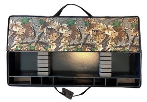 lot 262 image: Lakewood Camo Arrow Storage Case with Foam Dividers and Exterior Pockets