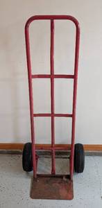 lot 100 image: Red Metal Moving Dolly