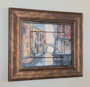 lot 123 image: Gold Framed Venice Print by Bernhard Vogel