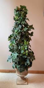 lot 30 image: Potted Faux Topiary Plant