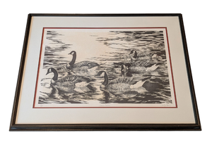 lot 37 image: Signed Canadian Geese Print