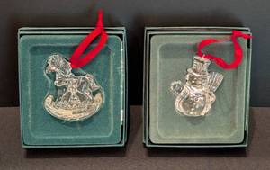 lot 63 image: Pair of Marquis Waterford Crystal Ornaments