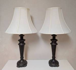 lot 47 image: Pair of Decorative Bronze Table Lamps