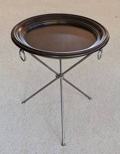 lot 128A image: Milling Road Wood Tray Top Accent Table