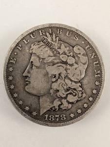 lot 8 image: 1878 Morgan Silver Dollar - Mint