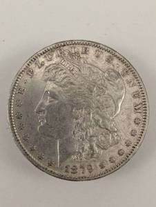 lot 10 image: 1879 O Morgan Silver Dollar - New Orleans Mint