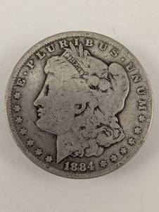 lot 11 image: 1884 Morgan Silver Dollar