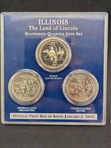 lot 20 image: Illinois Statehood Quarter Coin Set