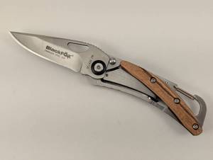 lot 30 image: BlackFox Folding Knife with Wooden Handle