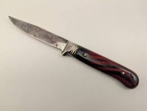 lot 36 image: Vintage German Knife with Red and Black Handle