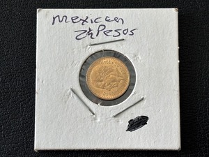 1945 Mexico Gold 2 1/2 Peso Coin 180,000 Minted