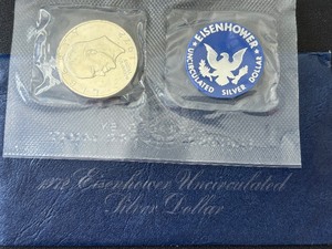 lot 4 image: 1972-S Eisenhower Silver Dollar Uncirculated