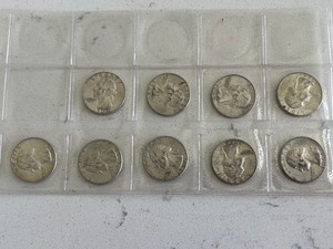 lot 12 image: Washington Silver Quarters