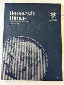 lot 31 image: Roosevelt Dimes and Book