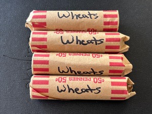lot 35 image: Lincoln Wheat Cent Rolls