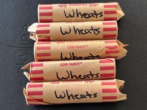 lot 38 image: Lincoln Wheat Cent Rolls