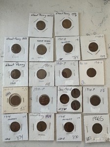 lot 40 image: Lincoln Wheat Cents