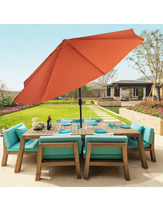 lot 34 image: Pure Garden 10 Outdoor Patio Umbrella - Terracotta