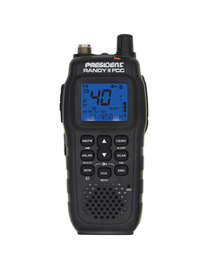 lot 61 image: President Electronics 40-Channel AM-FM Handheld or Mobile CB Radio