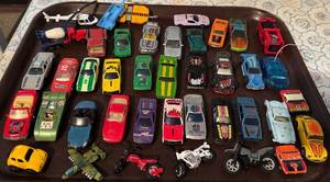 lot 165P image: Large Lot of Assorted Diecast Toy Cars, Motorcycles, Trucks, and Aircraft