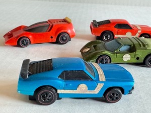 lot 8HW image: Set of 5 Vintage Hot Wheels Sizzlers Diecast Cars - Mustang Boss 302, Camaro, J Car, Live Wire