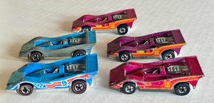 lot 21HW image: Lot of 5 Vintage Hot Wheels Redlines American Victory Cars