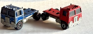 lot 38HW image: Pair of Vintage Hot Wheels Redlines American Tipper Haulers, 1970s Hong Kong