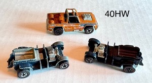lot 40HW image: Lot of 3 Vintage Hot Wheels Redlines Baja Bruiser, 2 Paddy Wagons