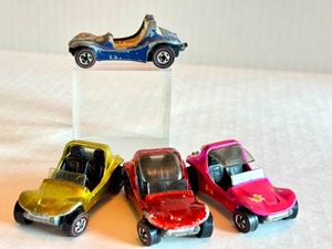 lot 43HW image: Lot of 4 Vintage Hot Wheels Redlines Sand Crab and Dune Daddy Cars