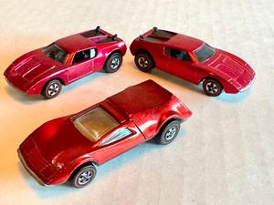 lot 46HW image: Hot Wheels Redlines Lot 2 Tri-Baby and 1 AMX2 Cars