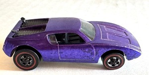 lot 12C image: Vintage Hot Wheels Redlines AMX2 in Metallic Purple