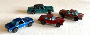 lot 73HW image: Lot of 4 Vintage Redline Hot Wheels Cars Including Mercedes 280 SL and Rolls Royce