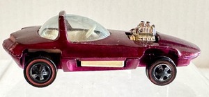 lot 82HW image: Vintage Redline Hot Wheels Silhouette 1968-69 Magenta Diecast Car