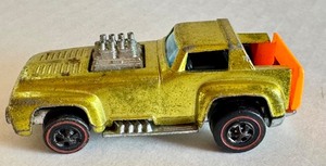 lot 88HW image: Vintage Hot Wheels Redlines Short Order 1971 in Metallic Yellow