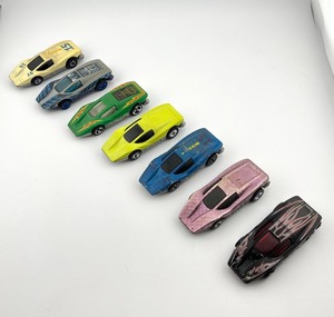 lot 2N image: Set of 6 Hot Wheels Silver Bullet Diecast Cars Assorted Colors