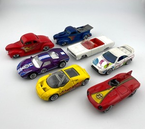 lot 23N image: Collection of 7 Hot Wheels Diecast Cars Assorted Styles