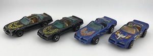 lot 36N image: Set of 4 Vintage Hot Wheels Hot Bird Die-Cast Cars