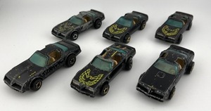 lot 37N image: Set of 6 Vintage Hot Wheels Pontiac Firebird Diecast Cars