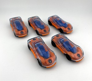 lot 42N image: Set of 5 Hot Wheels Orange and Blue Die-Cast Toy Cars